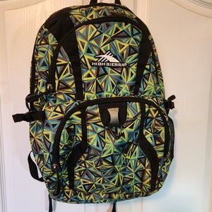 Green High Sierra backpack